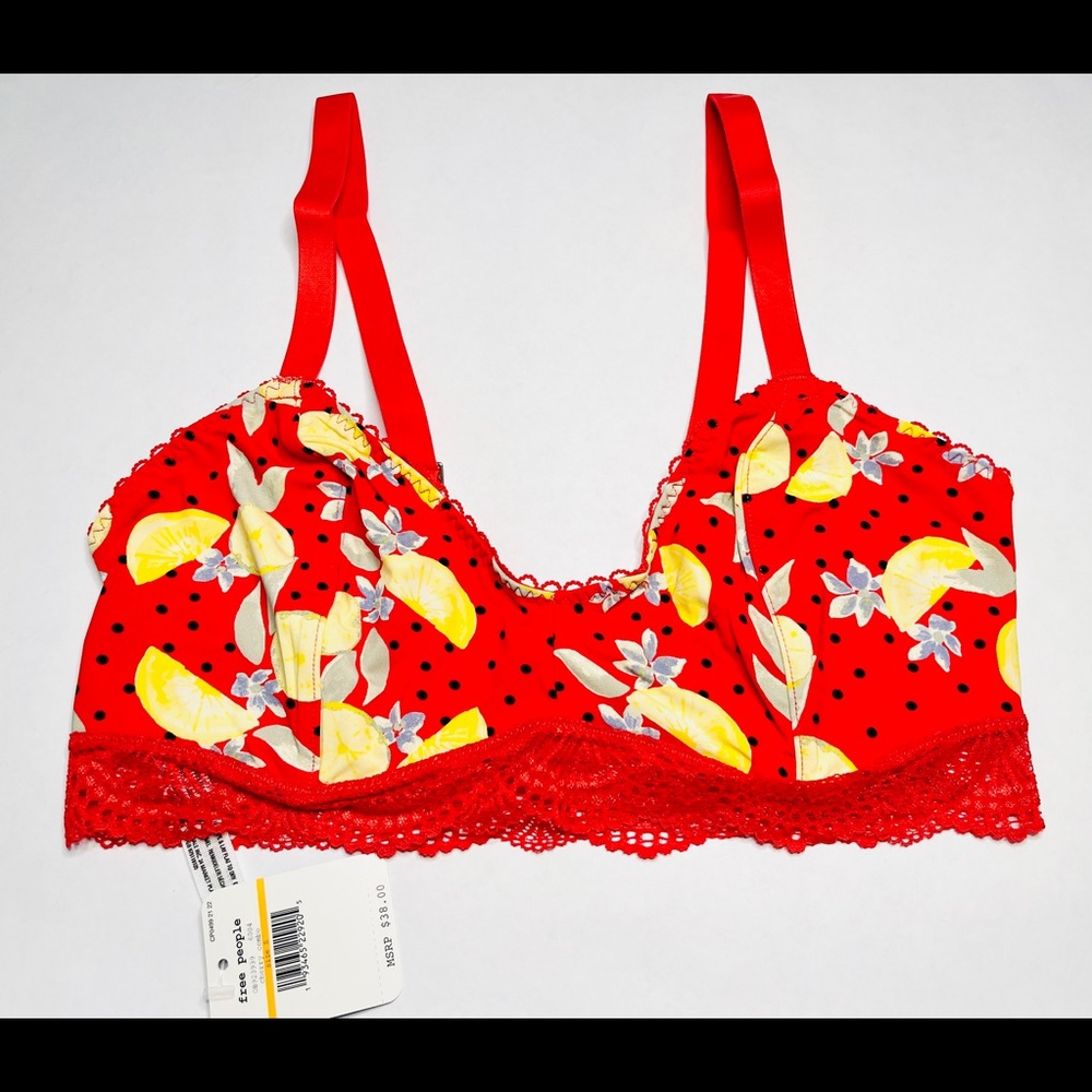 FREE PEOPLE Mari Printed bra bralette size small